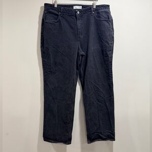 Abercrombie & Fitch Women's The 90's High-Rise Relaxed Black Jeans Size 18R